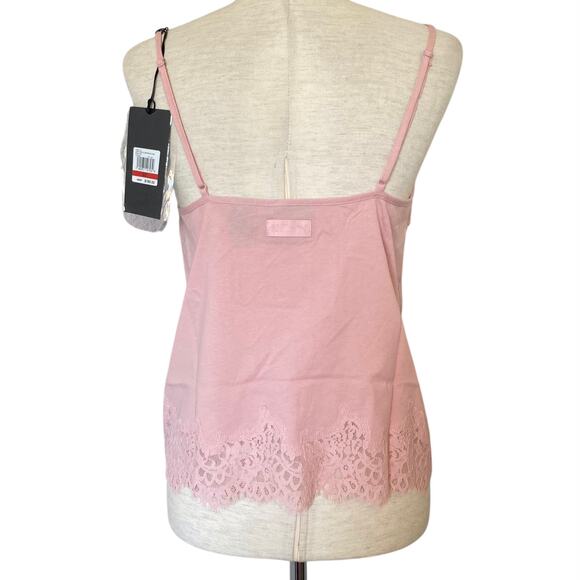 NEW PUMA X FENTY RIHANNA Lace Trim Sleepwear Cami Size XS Silver Pink Adjustable - Picture 5 of 8